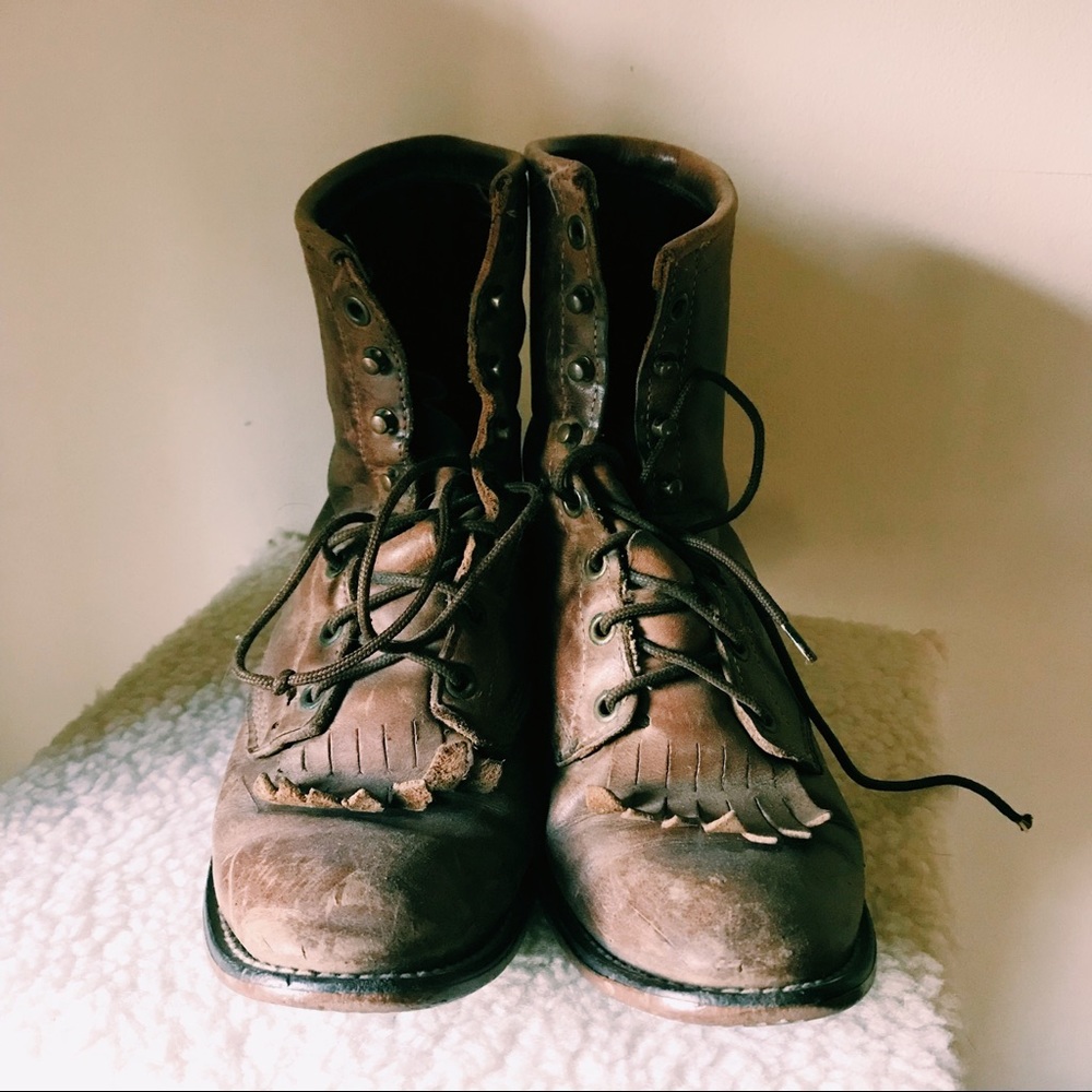 Vintage Leather Rider Boots
